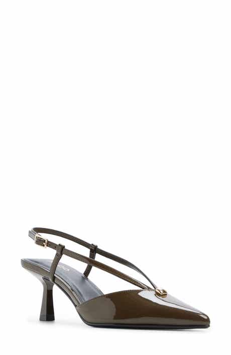 Arlene Faux Leather Slingback Pump