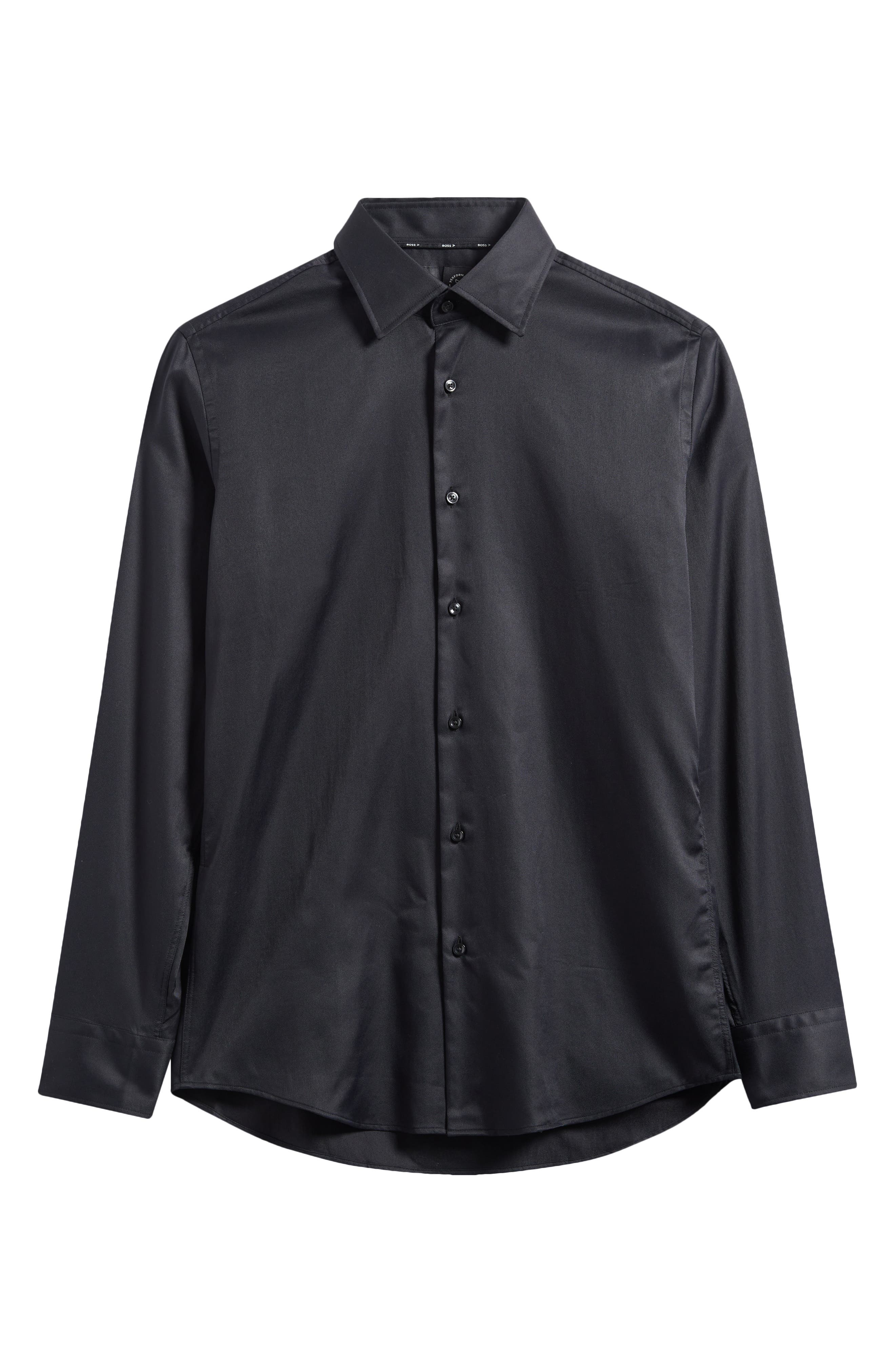 Мужские платья BOSS Hank Kent Performance Twill Dress Shirt — фото 6