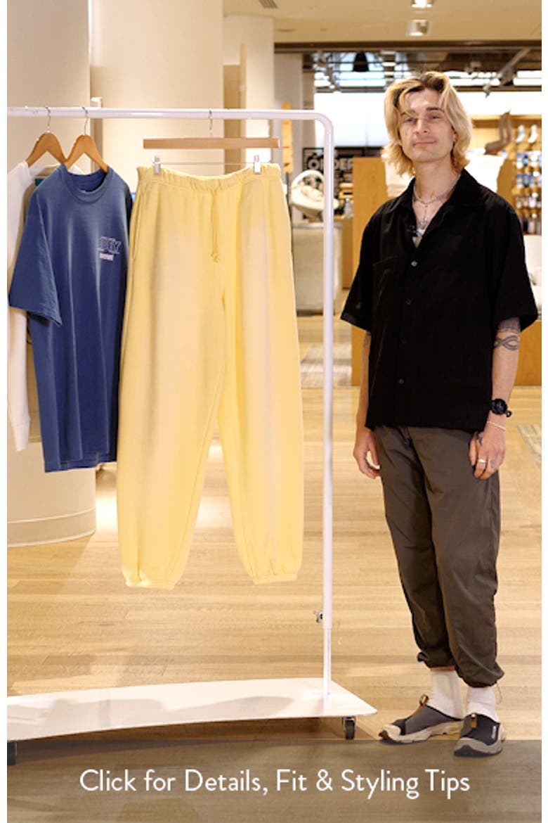 Core Organic Cotton Brushed Terry Sweatpants video