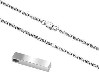 Men's Vertical Bar Pendant Necklace