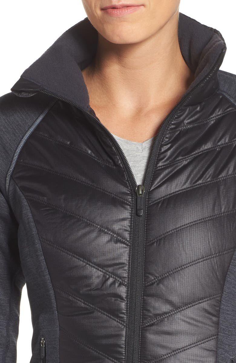 Zella Zelfusion Reflective Quilted Jacket, Alternate, color,
