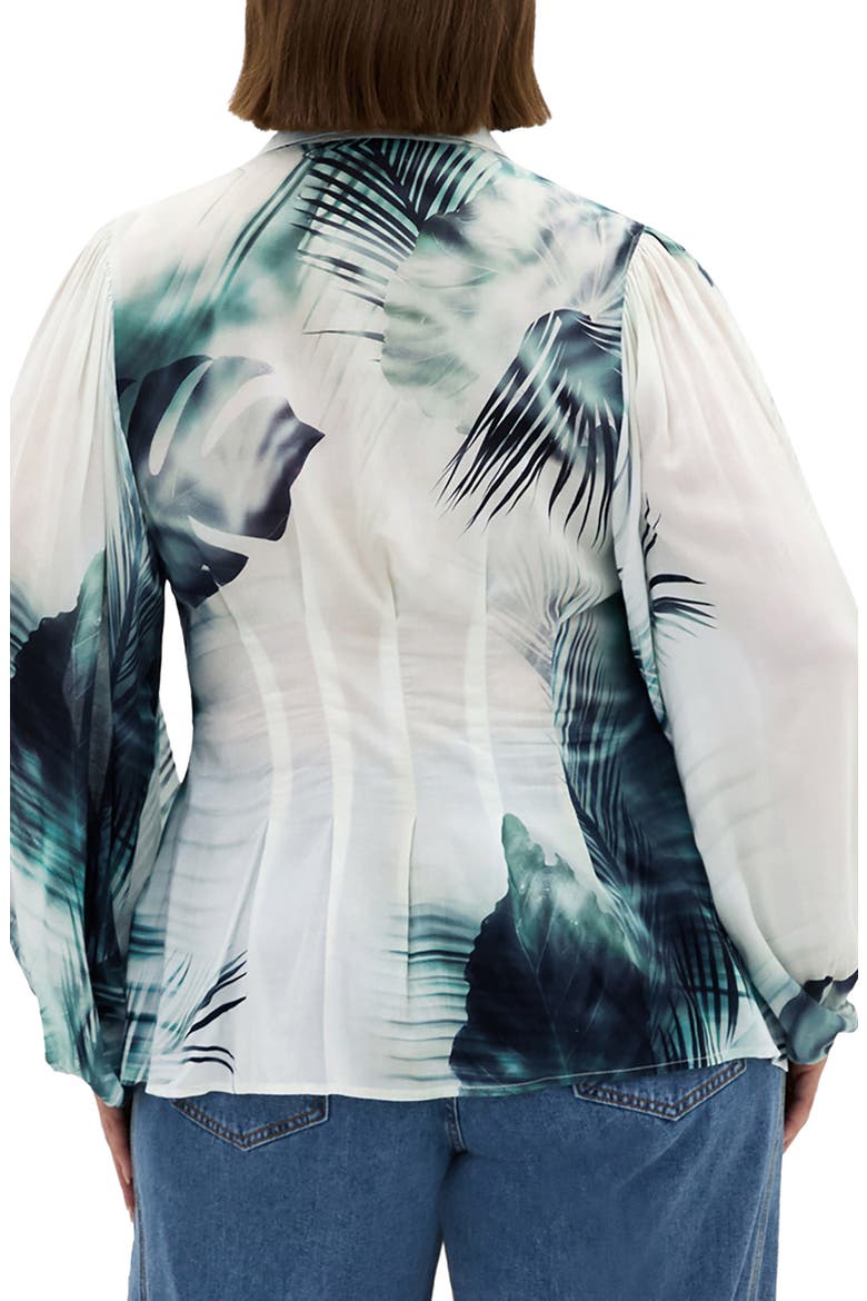 Piper Palm Print Button-Up Shirt, Alternate, color, SHADOW PALM