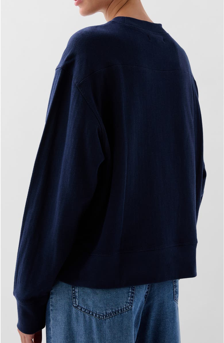 Scalpers Waffle Patch Sweater, Alternate, color, Navy