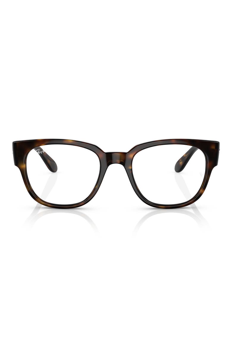 52mm Square Optical Glasses, Main, color, HAVANA