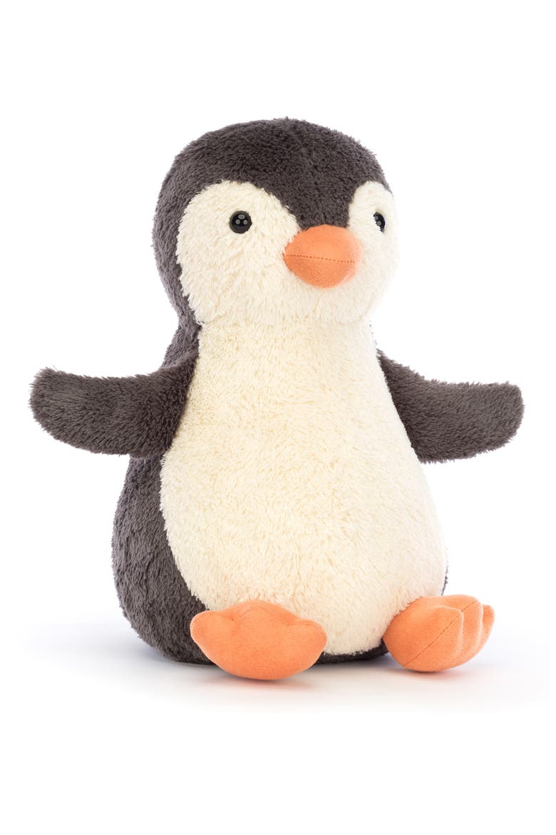 Large Peanut Penguin Stuffed Animal, Main, color, WHITE MULTI