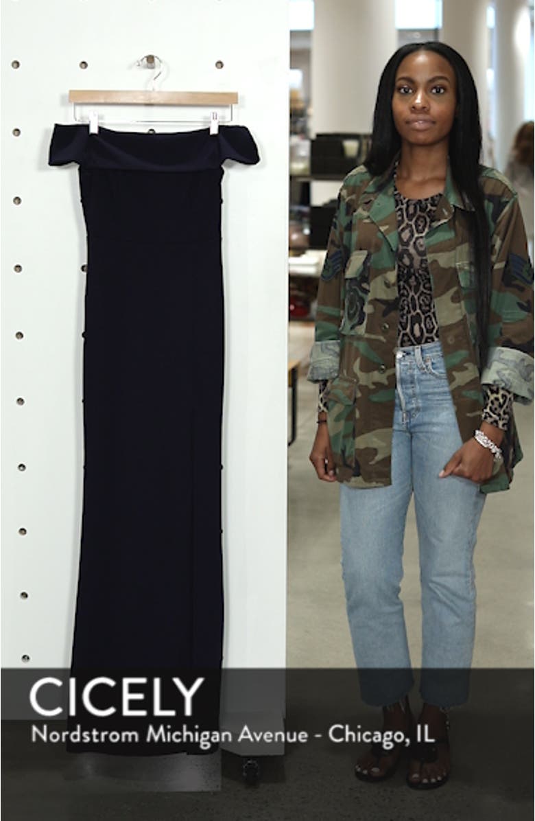 Off the Shoulder Mermaid Gown, sales video thumbnail