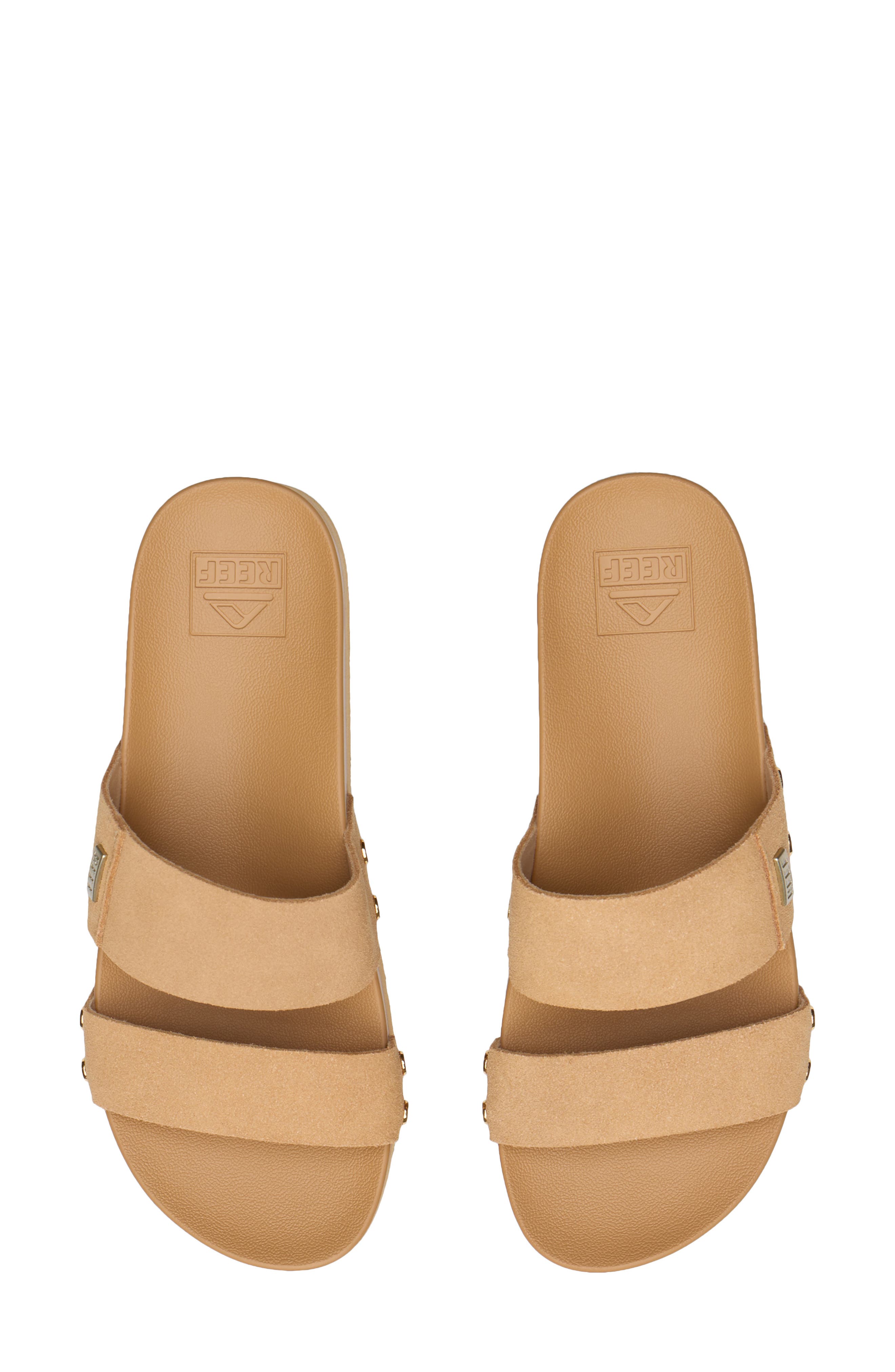 Reef Vista Higher Cleo Platform Sandal, Alternate, color, Tan Suede