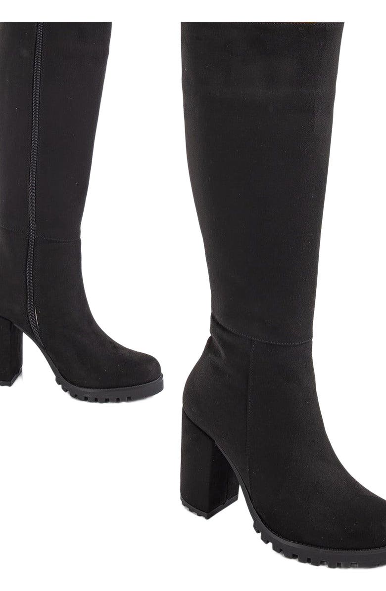 Forever & Always Shoes Alize Knee High Platform Boots, Alternate, color,
