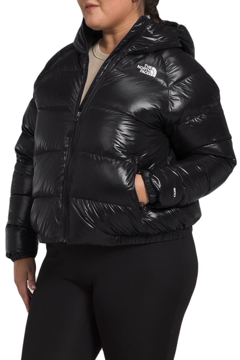 Hydrenalite 600 Fill Power Down Hooded Jacket, Alternate, color, TNF BLACK SHINE
