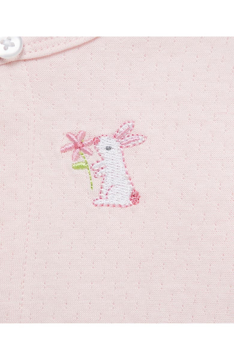 Little Me Bunny Dress, Cardigan & Bloomers Set, Alternate, color, Green