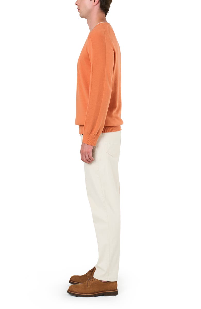 Velez Cotton Knit Sweater With Raglan Sleeves, Alternate, color, Orange
