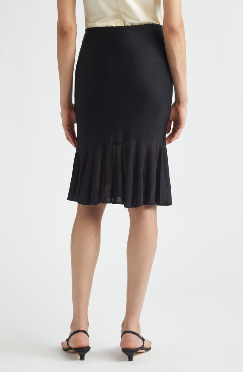 TOTEME Fluted Sweater Skirt, Alternate, color, Black