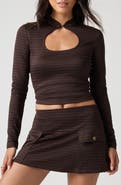 Florence by Mills Keyhole Cutout Knit Top