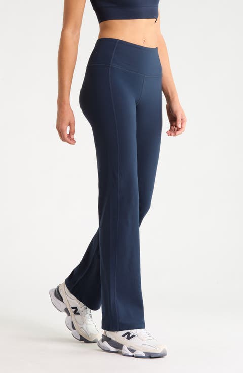 Cozy Tech High Waist Straight Leg Pants