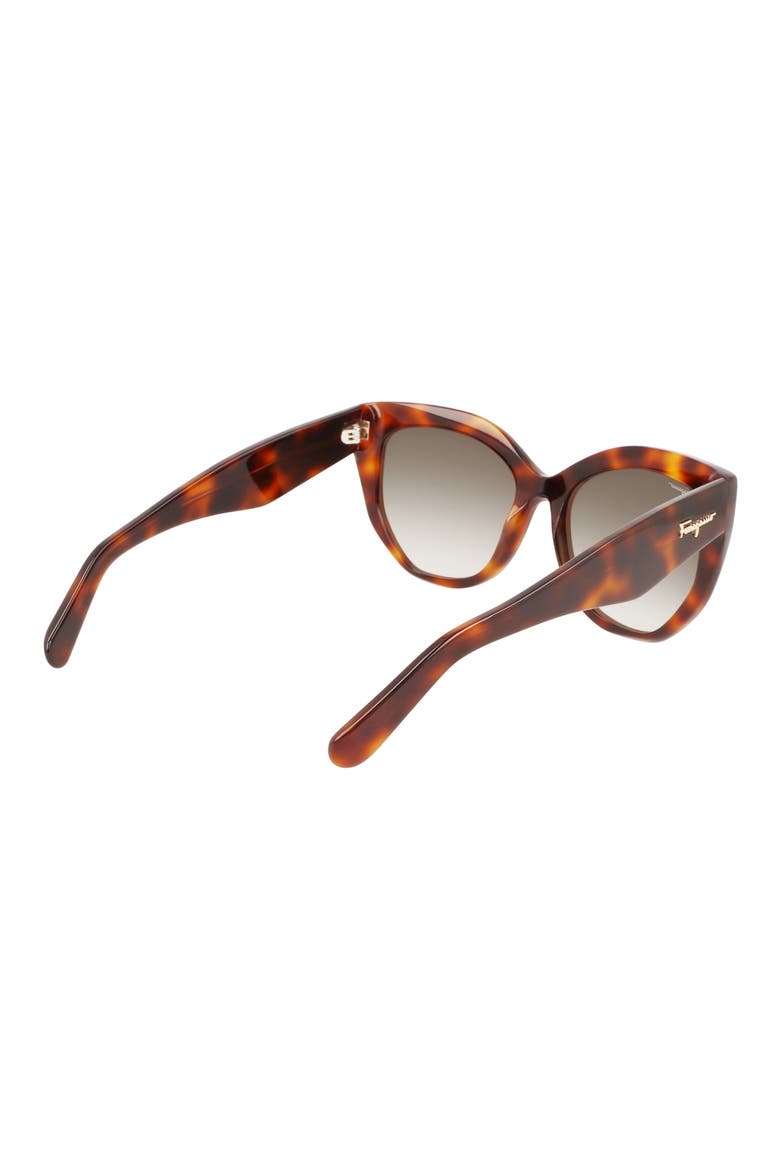 56mm Gradient Cat Eye Sunglasses, Alternate, color, TORTOISE