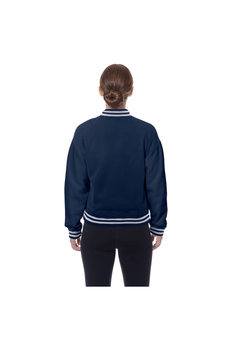 Women's New Era  Navy Dallas Cowboys Throwback Fleece Full-Snap Jacket, Alternate, color, Navy