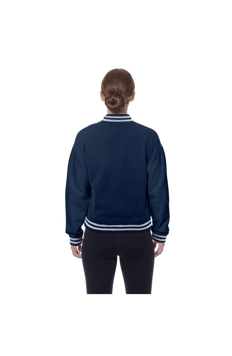 New Era Women's New Era Navy Dallas Cowboys Throwback Fleece Full-Snap Jacket, Alternate, color, Navy