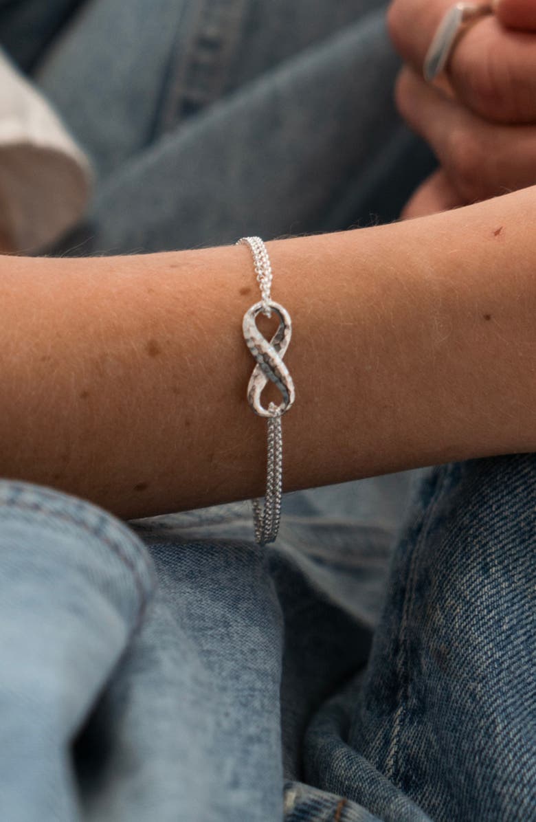 Dower & Hall Entwined Infinity Bracelet, Alternate, color, Sterling Silver