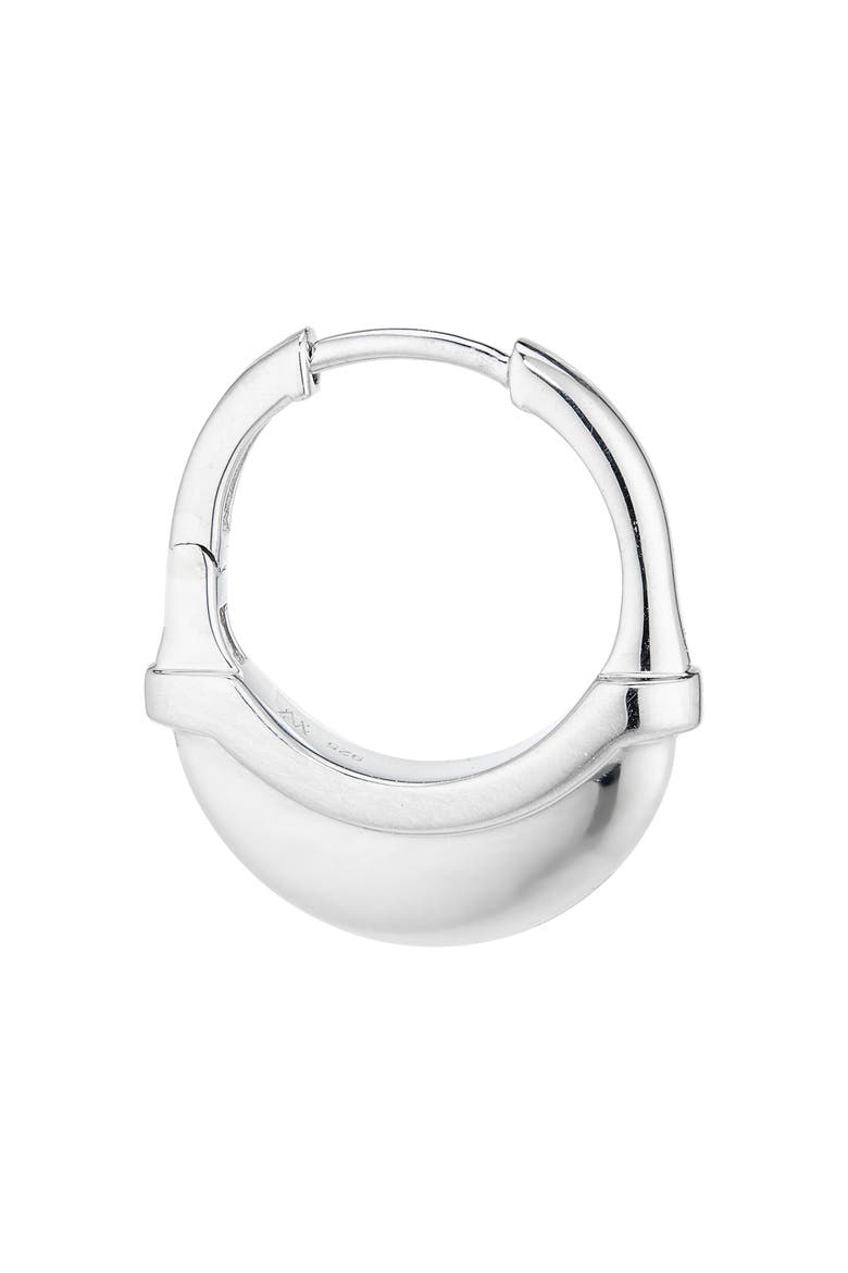 Luna Sterling Silver Hoop Earrings, Alternate, color, SILVER