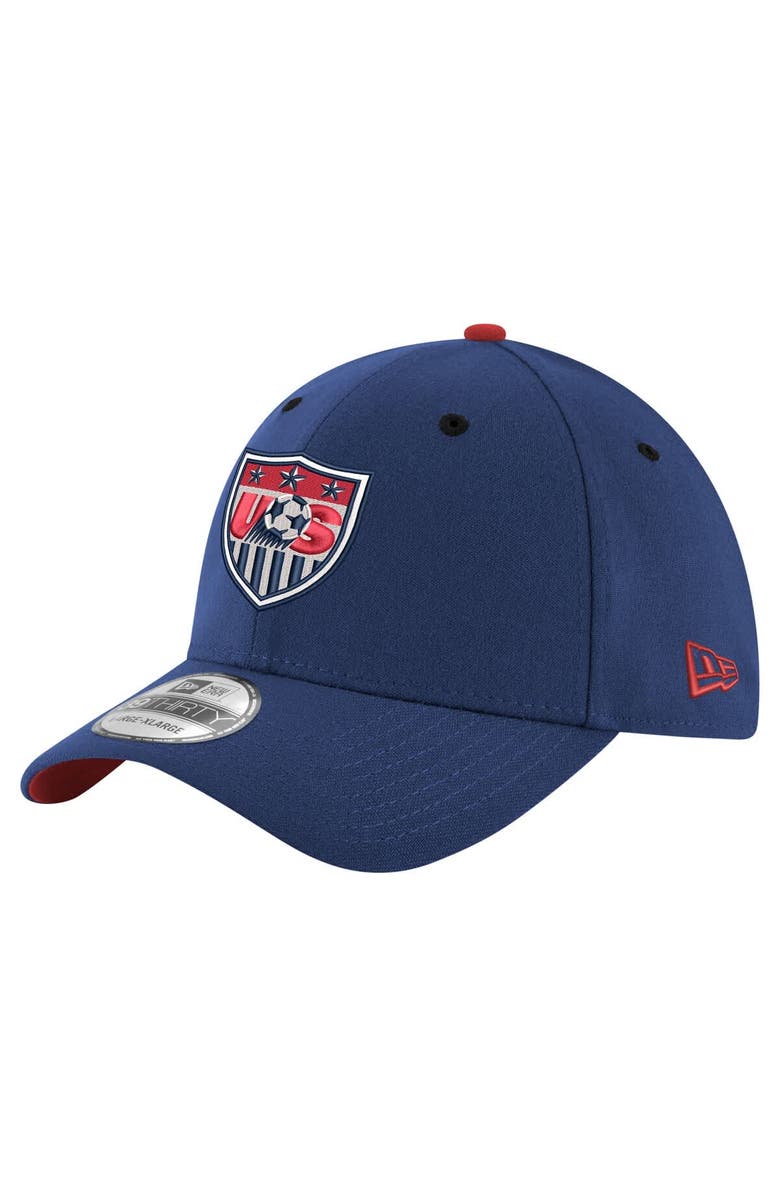 New Era Men's New Era  Navy USMNT 1995 Retro 39THIRTY Flex Hat, Alternate, color, 