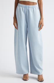 Alexander Wang Crystal Embellished Relaxed Fit Cotton Sweatpants