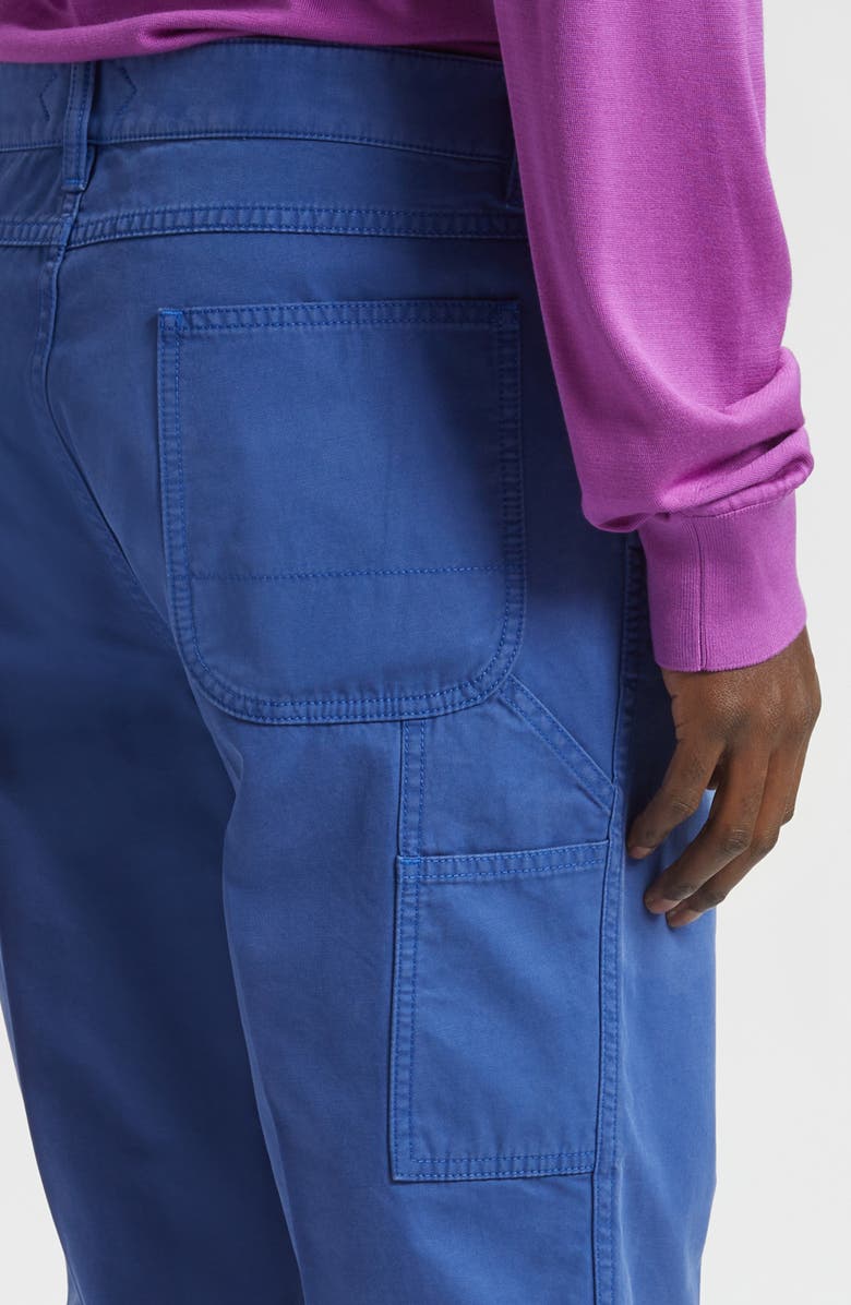 TOM FORD Sanded Light Twill Workwear Pants, Alternate, color, Prussian Blue