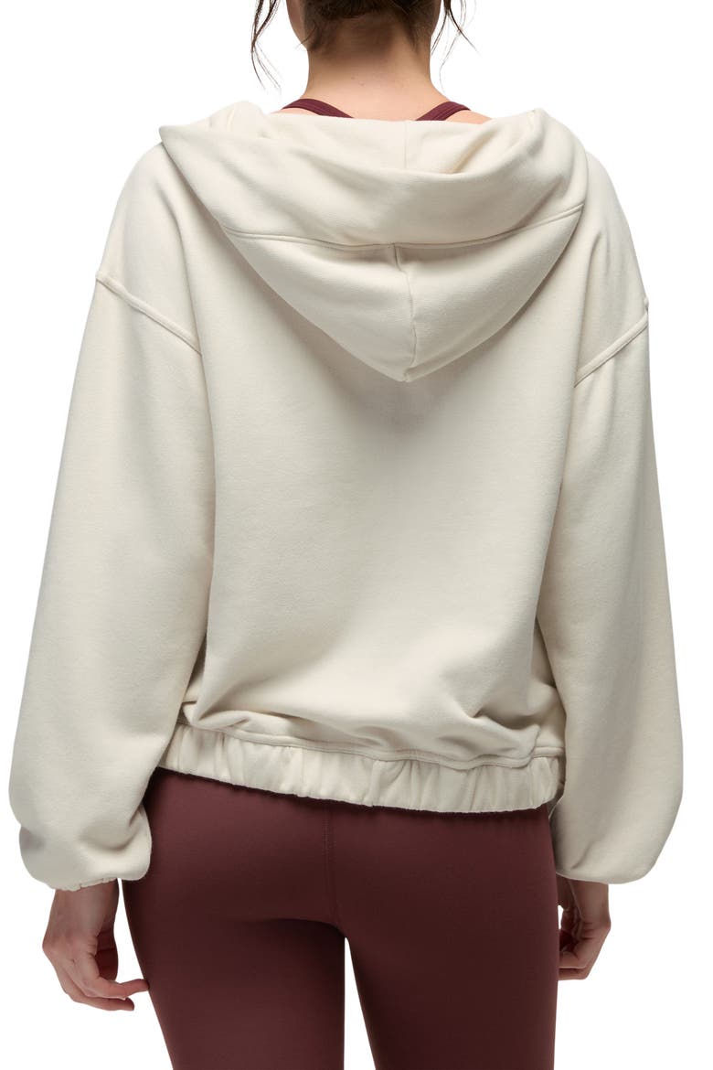 Dreamterry V-Neck Hoodie, Alternate, color, BEACH PEBBLE