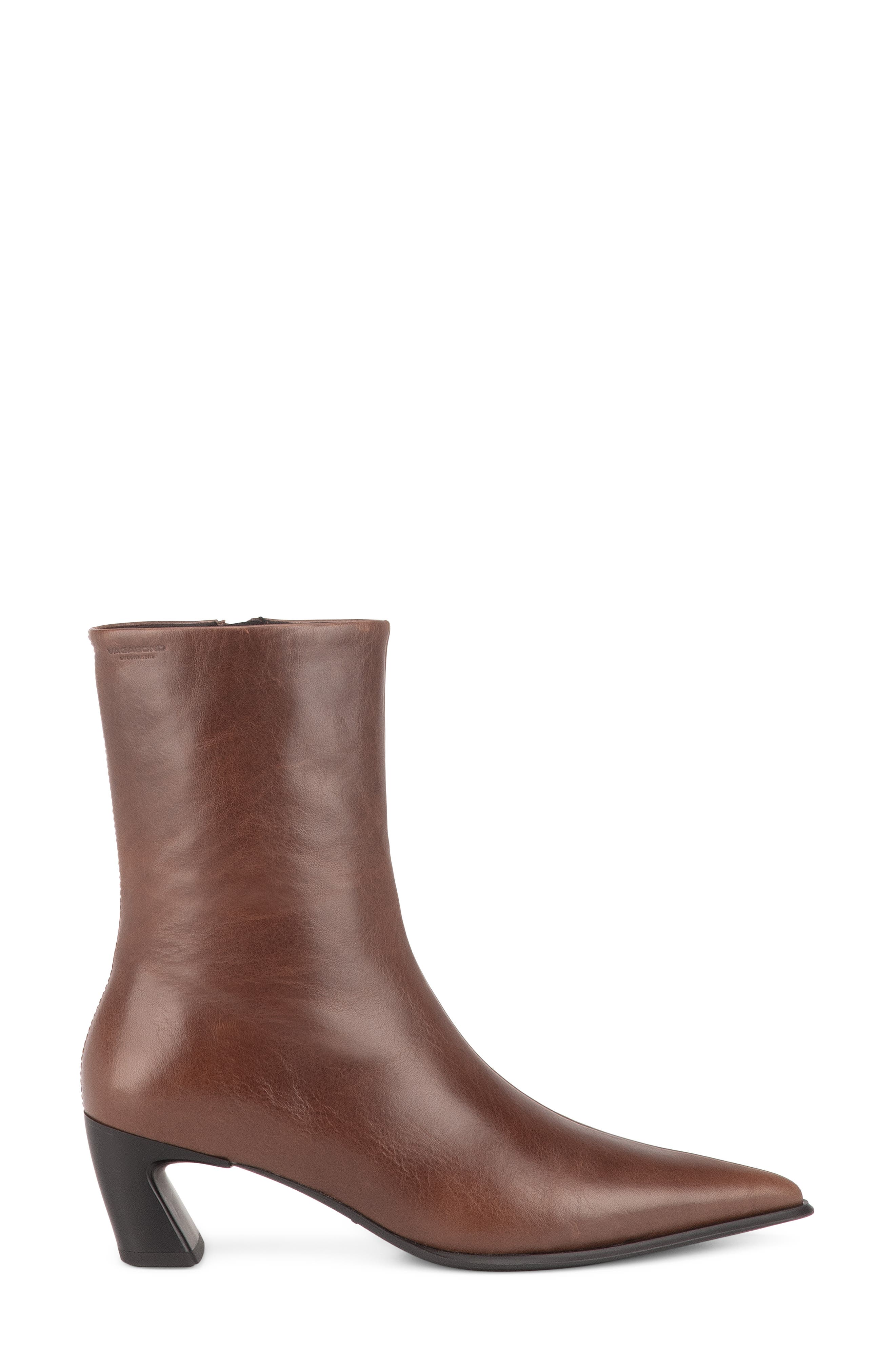 Ilona Leather Bootie, Alternate, color, CHESTNUT