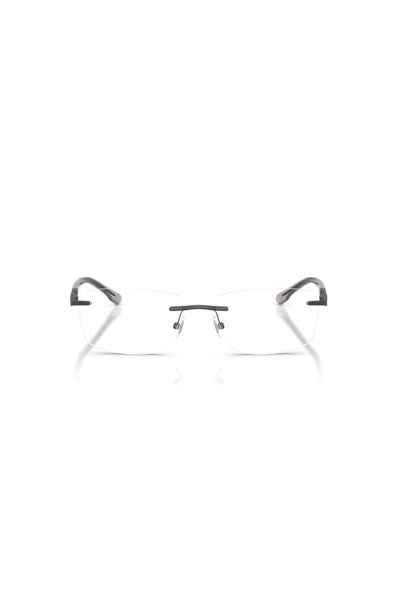55mm Rectangle optical glasses, Alternate, color, Grey