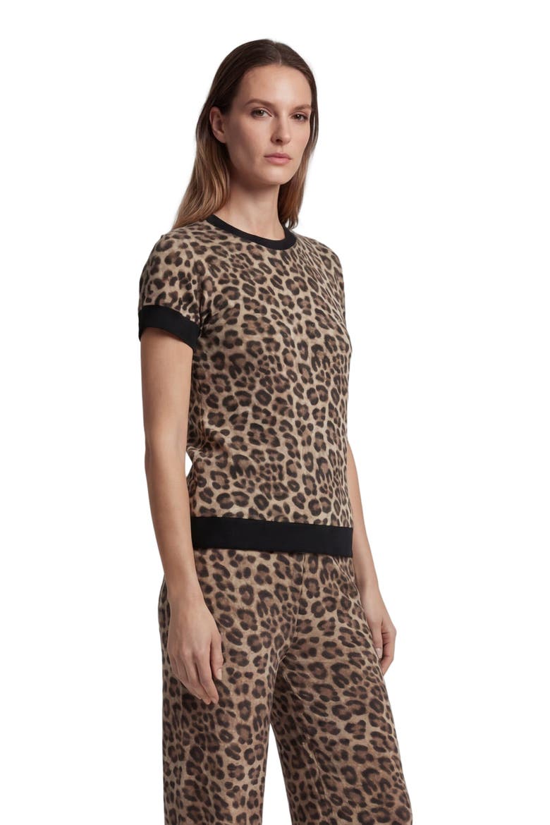 Leopard Womens Knit Sweater, Alternate, color, LEOPARD BROWN