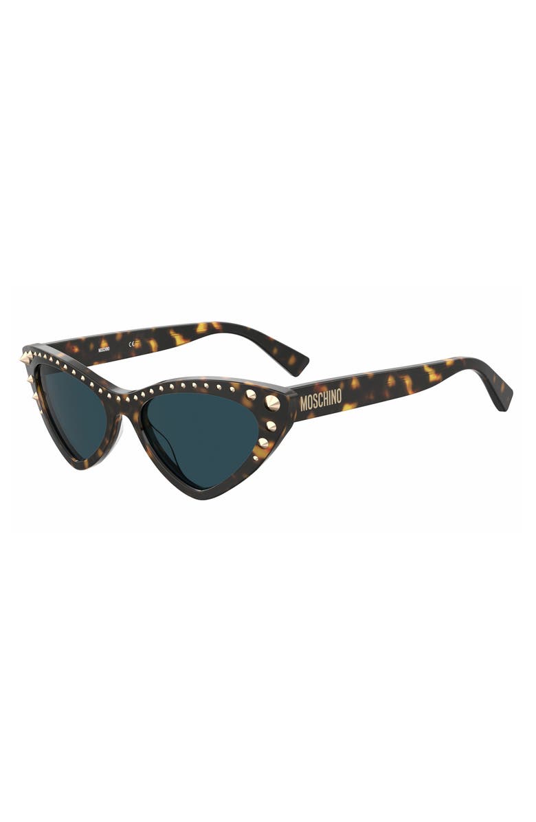 Moschino 53mm Cat Eye Sunglasses, Alternate, color,