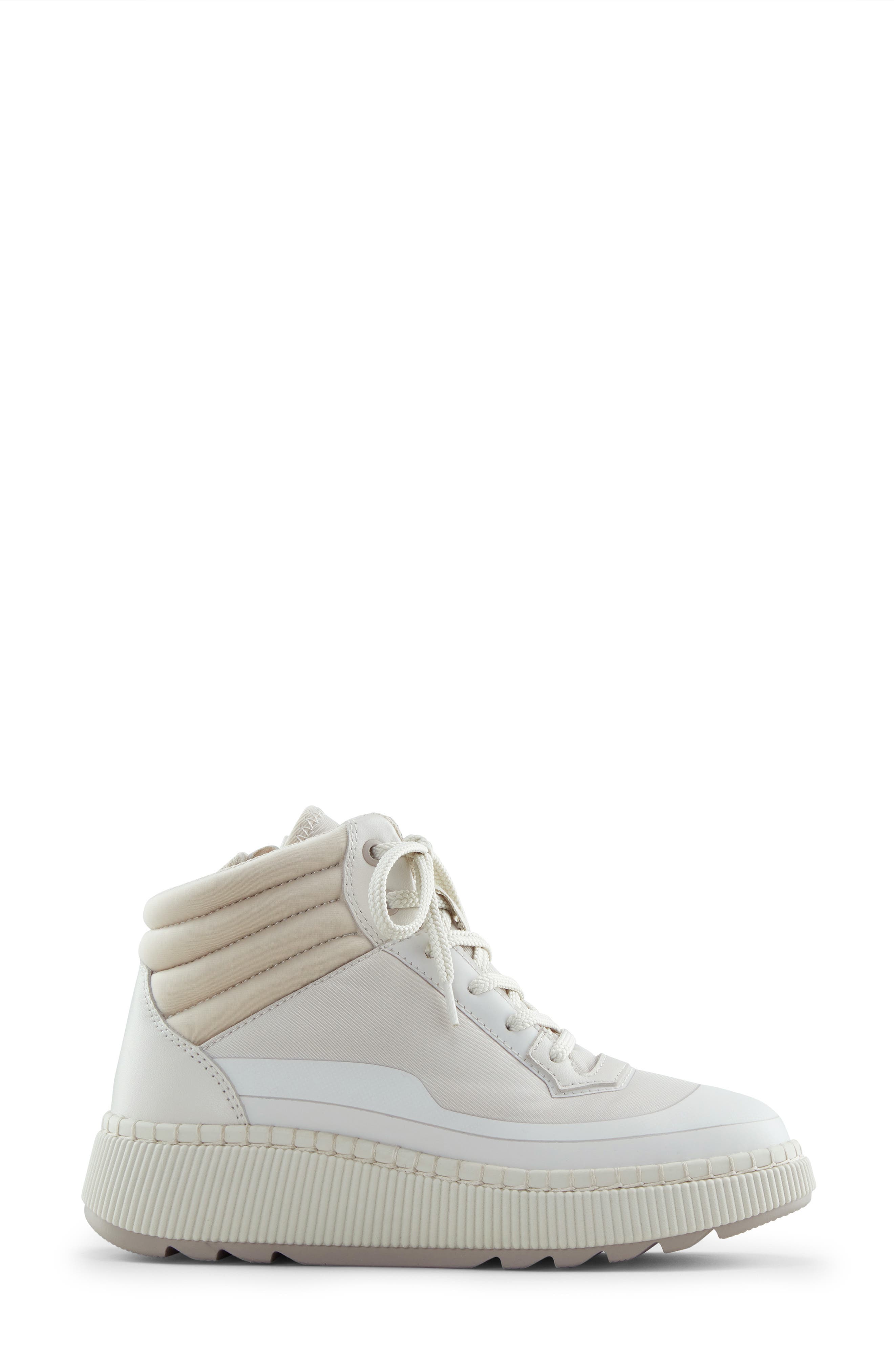 Savant Waterproof High Top Sneaker, Alternate, color, OFF WHITE