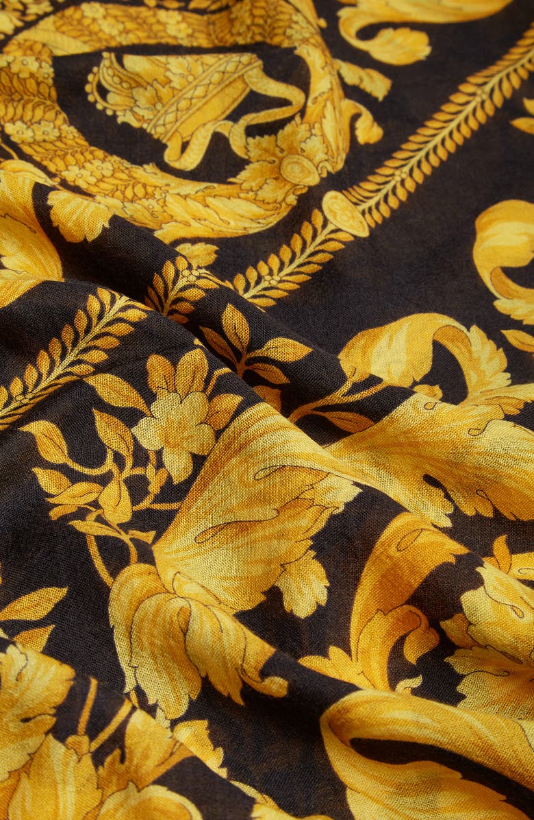 Versace Barocco Square Scarf, Alternate, color,