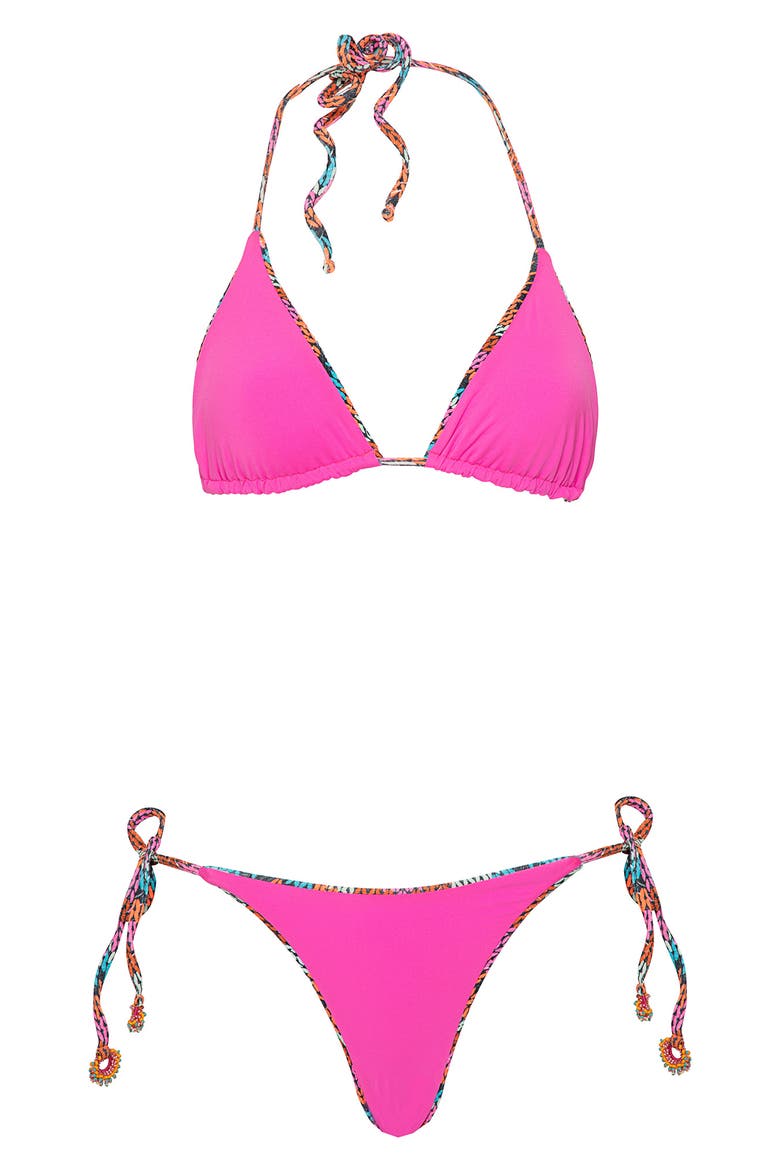 Tide Reversible Bikini Bottoms, Alternate, color, PINK