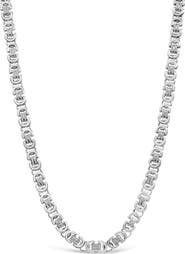 Haus of Brilliance Sterling Silver 2 1/2 Cttw Diamond Eternity Men's Station Necklace