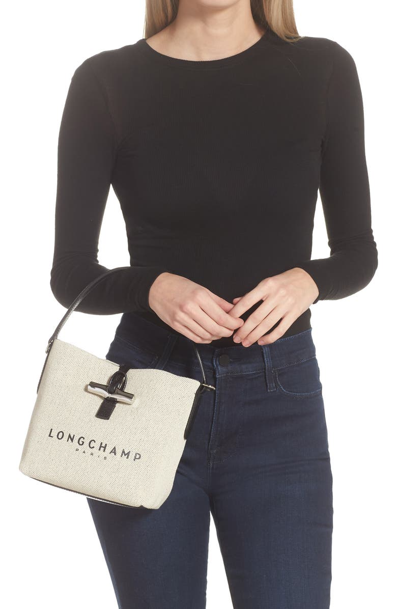 Longchamp Roseau Bucket Bag, Alternate, color,