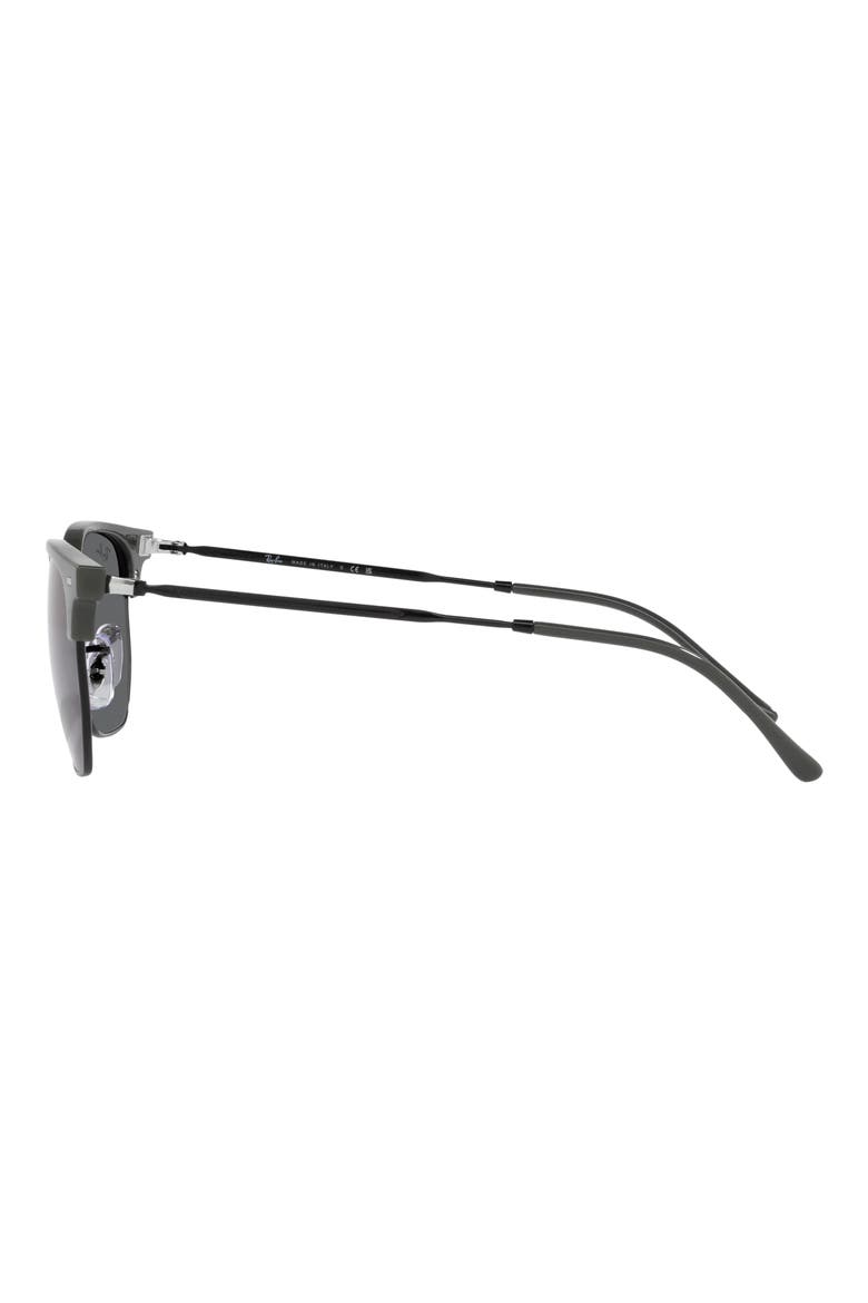 New Clubmaster 51mm Irregular Sunglasses, Alternate, color, DARK GREY