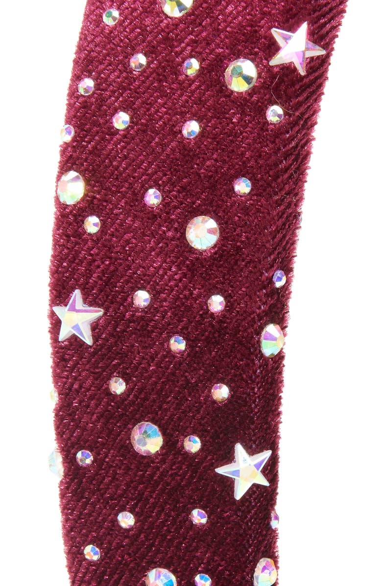 Cara Kids' Jewel Headband, Alternate, color, Burgundy