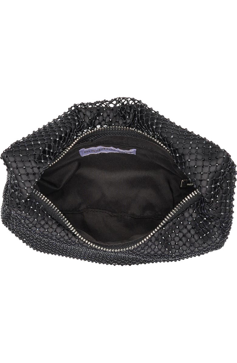 Madden Girl Rhinestone Mesh & Satin Mini Shoulder Bag, Alternate, color,