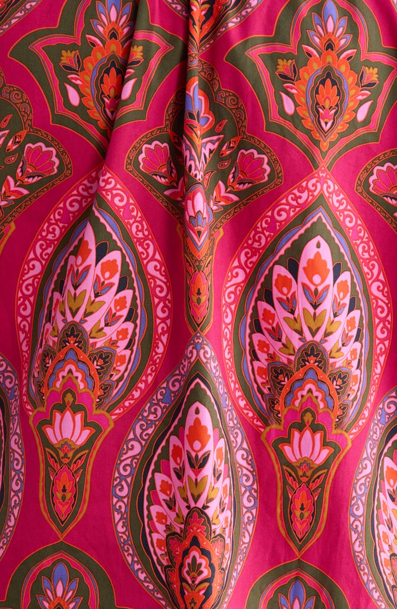 SUGARLIPS Azura Paisley Irina Split Neck Top, Alternate, color, Berry-Multi