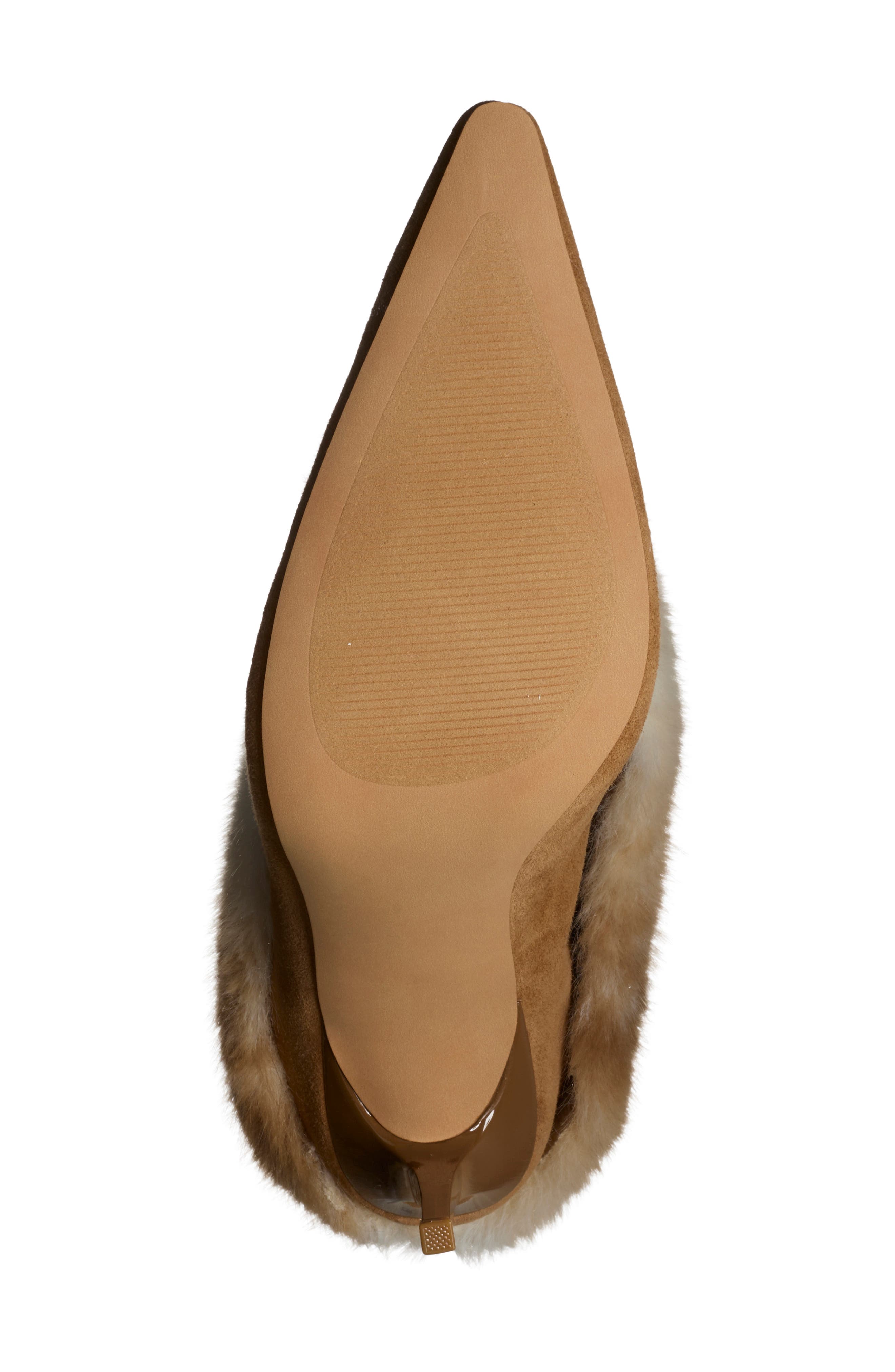 Enella Faux Fur Bootie, Alternate, color, TAN/ MULTI