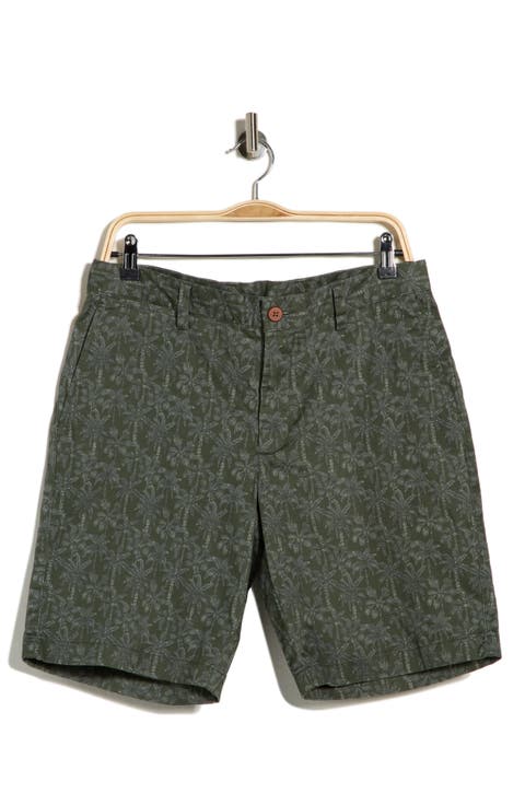 Rich Palms Print Shorts