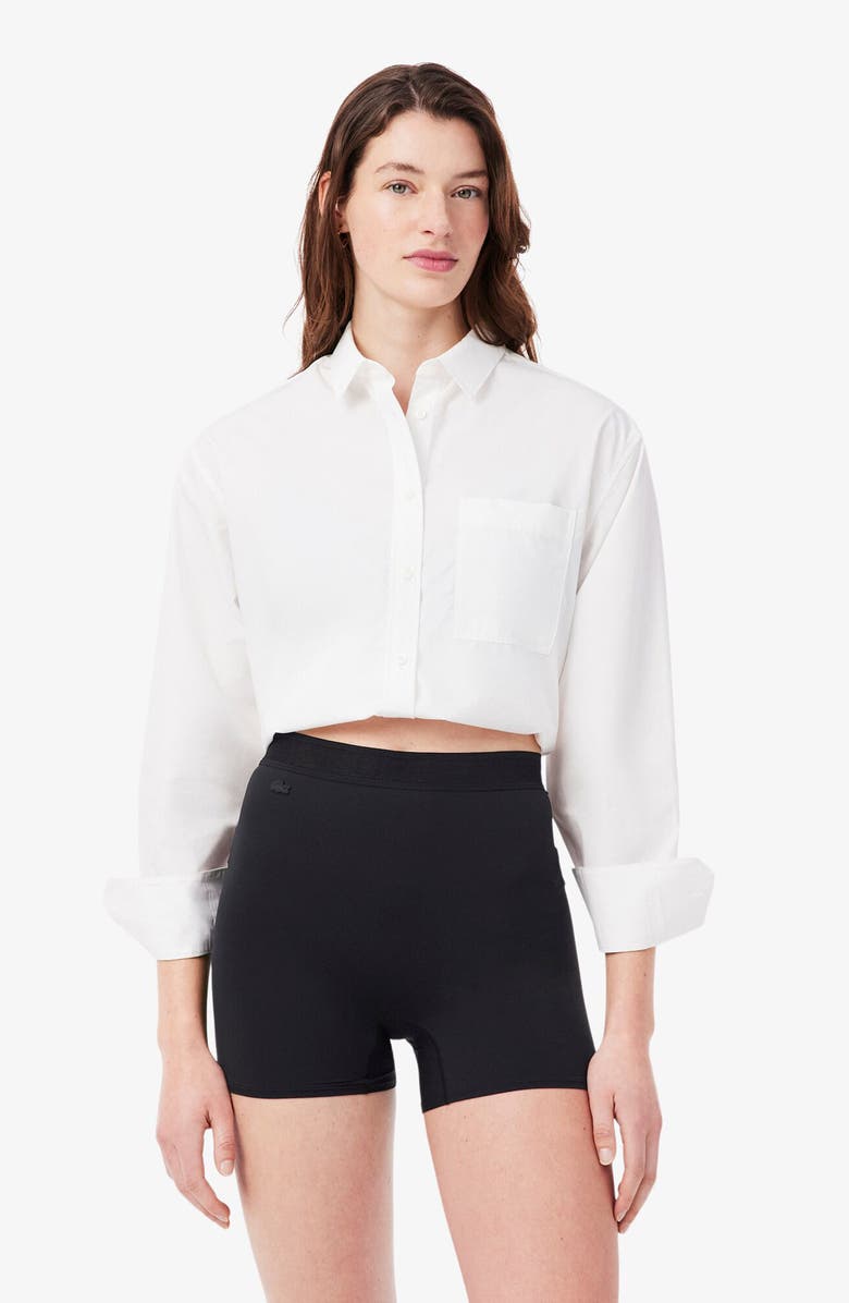 Lacoste Microfiber Boxer Briefs, Alternate, color, Black