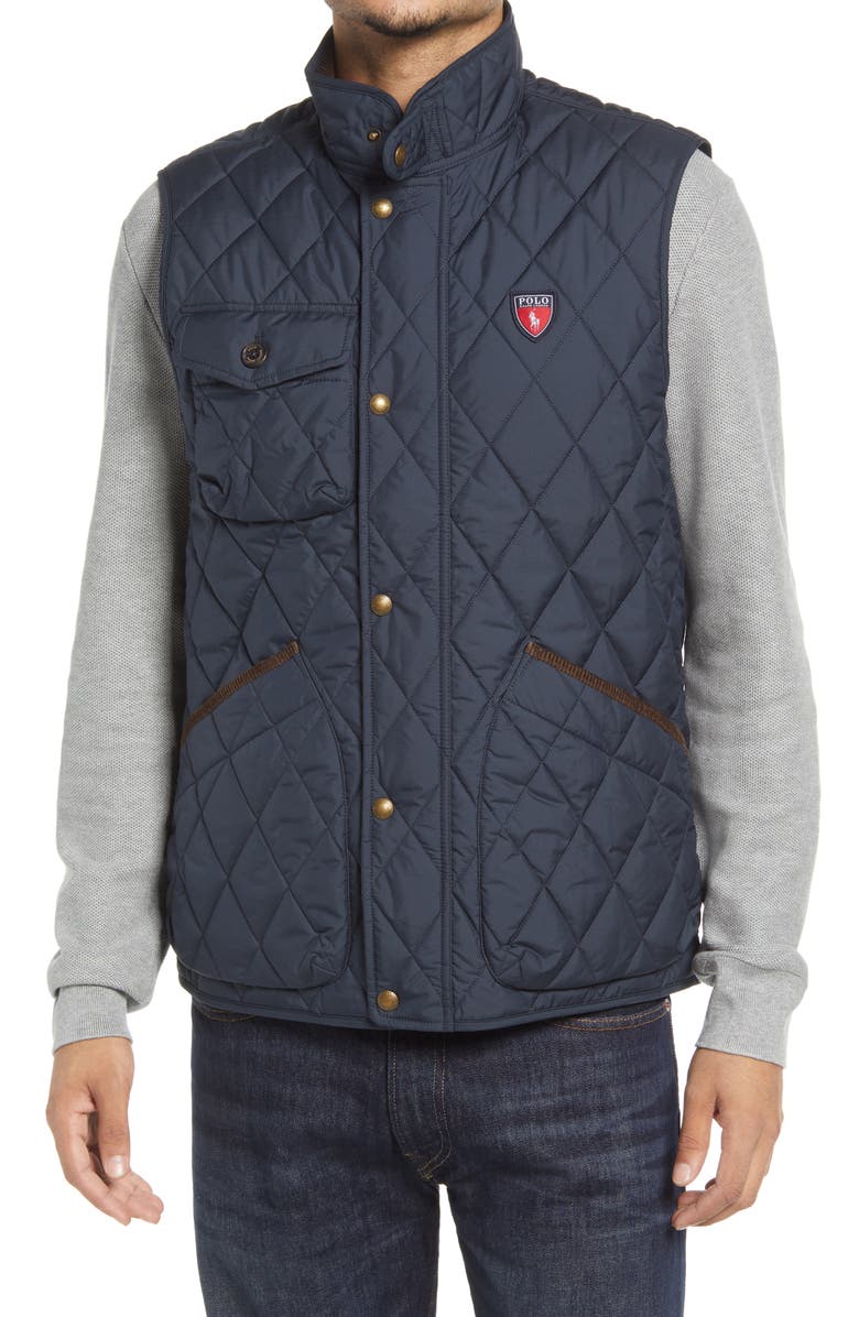 Polo Ralph Lauren Beaton Water Repellent Quilted Vest, Alternate, color,