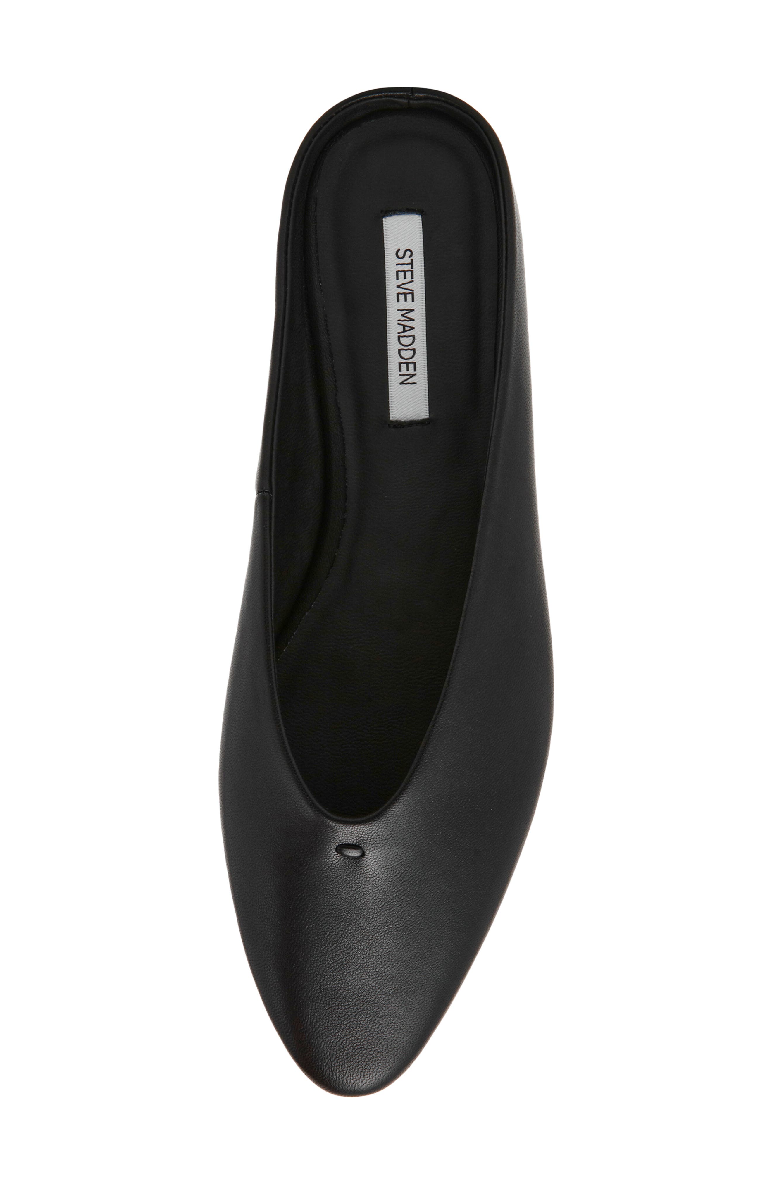 Sherman Mule, Alternate, color, BLACK LEATHER