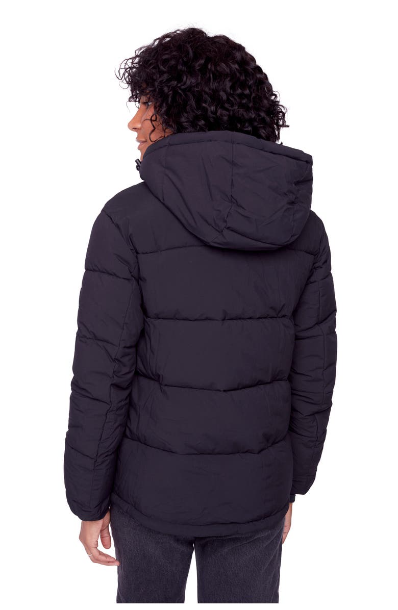 Alpine North FORILLON - Vegan Down Short Quilted Puffer Jacket, Alternate, color, Black