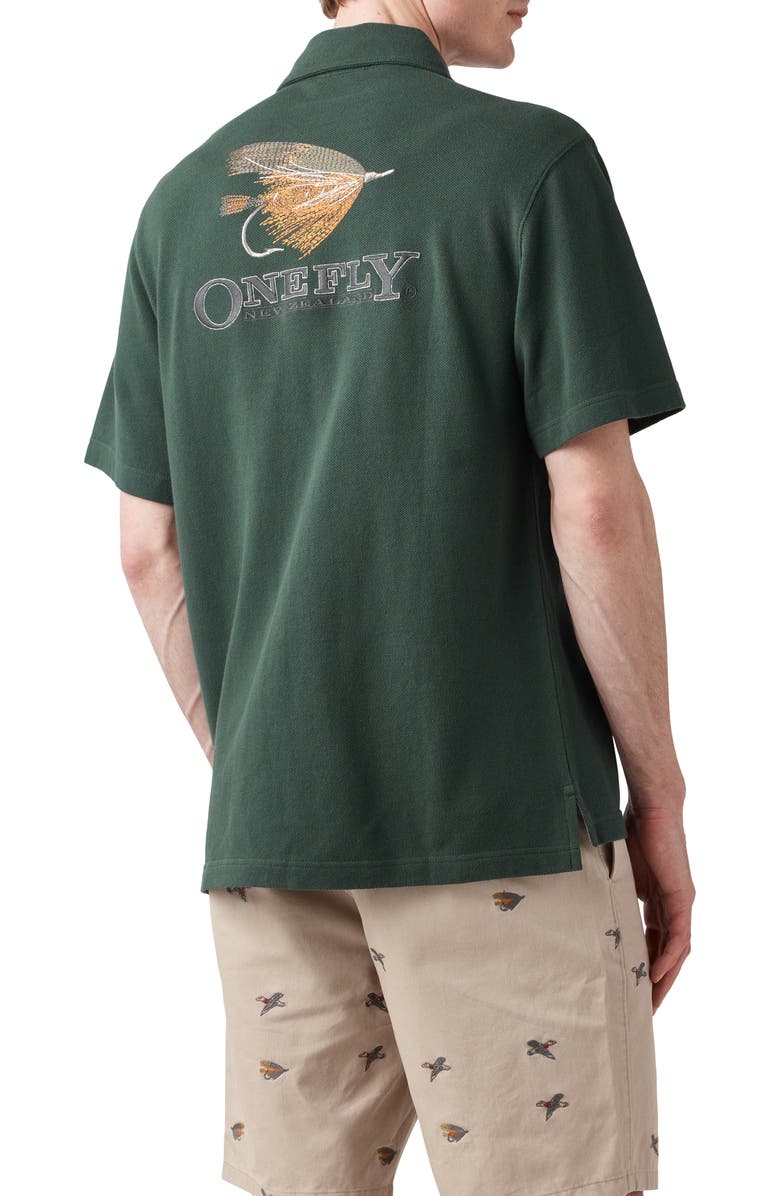 Rodd & Gunn Rusty Spinner Knit Short Sleeve Button-Up Shirt, Alternate, color, Forest