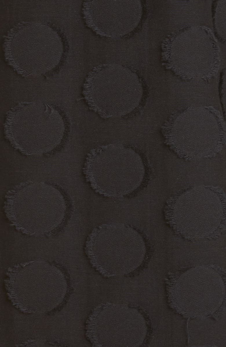 Club Monaco Polka Dot Smocked Cotton Blend Jumpsuit, Alternate, color, 