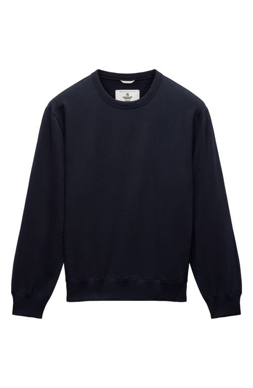 Reigning Champ Midweight Terry Standard Crewneck Sweatshirt In Blue