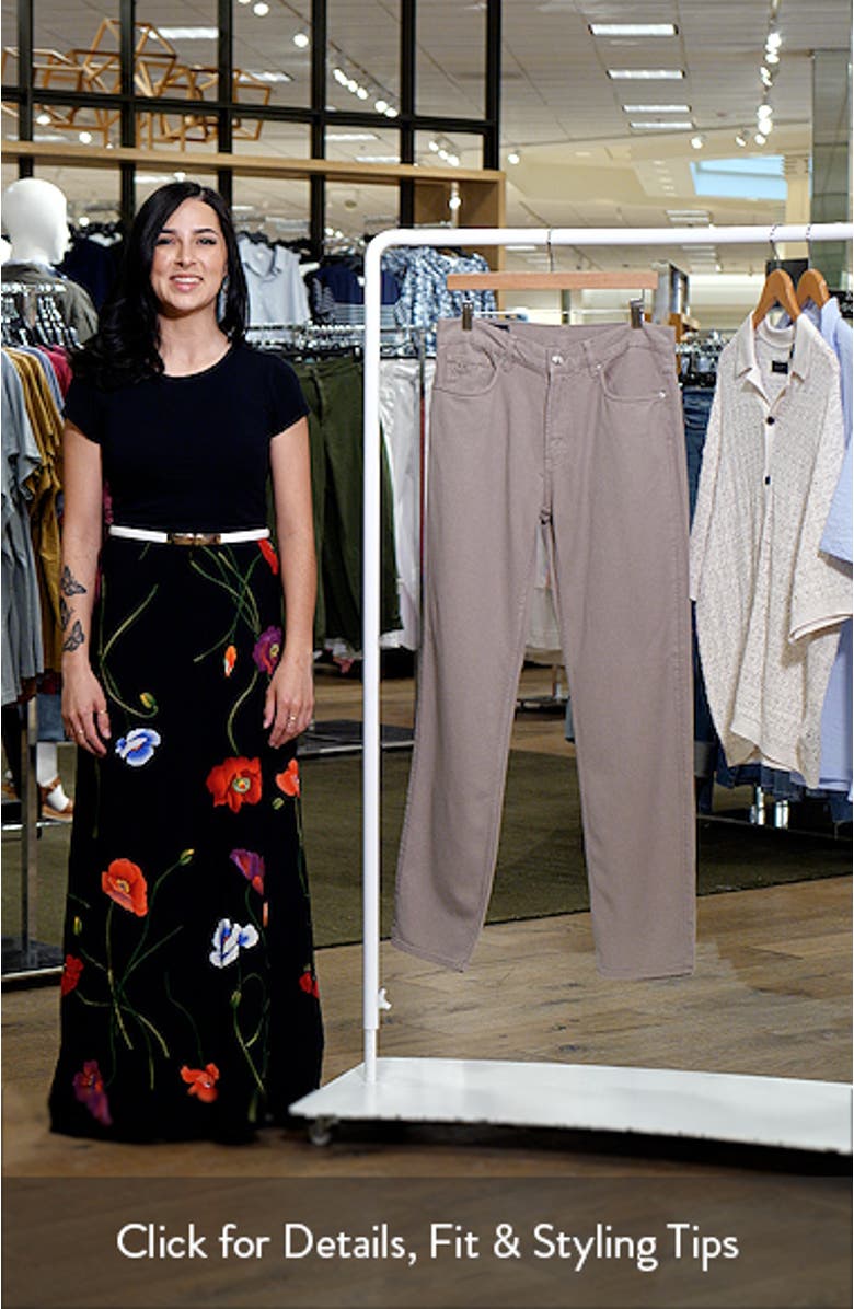 Tan Lyocell & Cotton Twill 5-Pocket Pants, sales video thumbnail